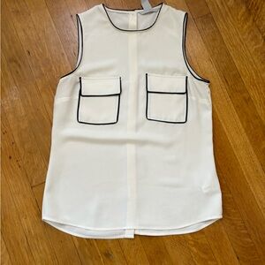 Black and white office H&M tank top